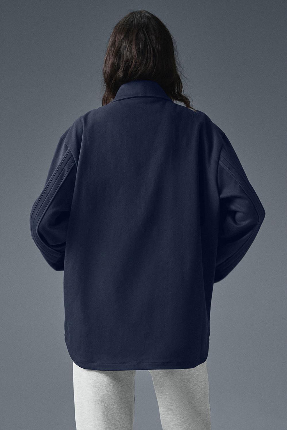 Chaquetas Alo Yoga Edition Sueded Mujer Azul Marino | Colombia  NXKG-18630