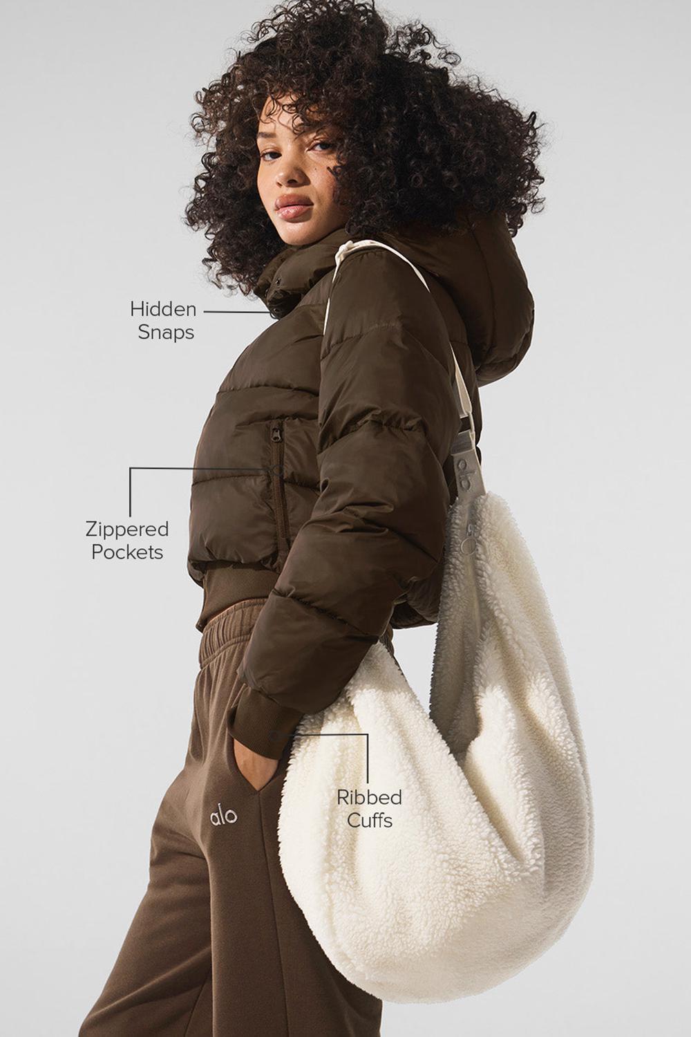 Chaquetas Alo Yoga Foxy Mujer Espresso | Colombia  LBJX-54291