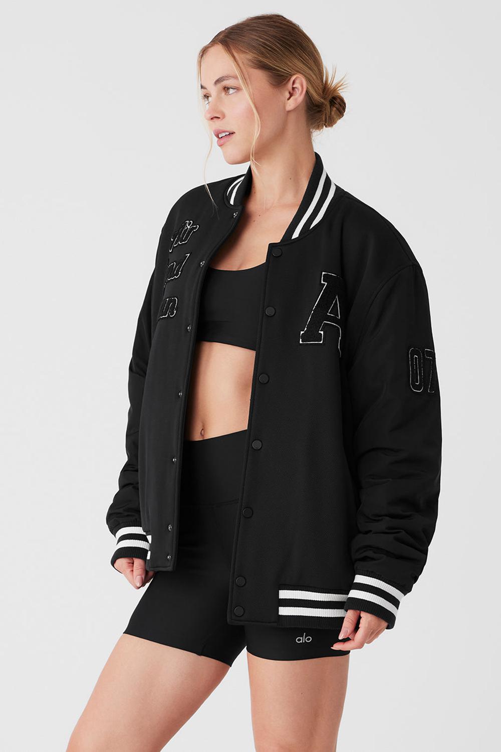 Chaquetas Alo Yoga G.O.A.T Mujer Negras | Colombia  JKYB-02178