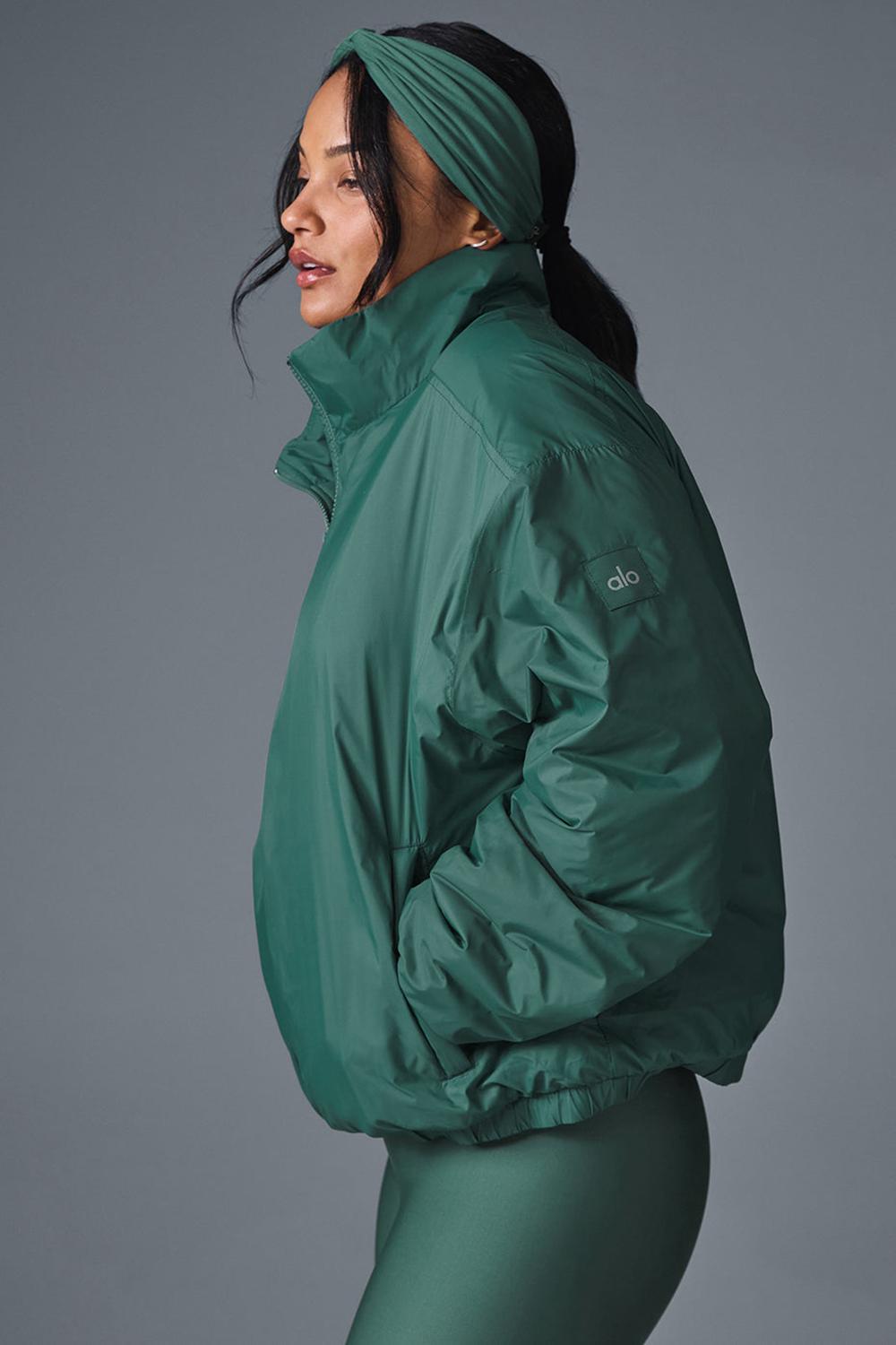 Chaquetas Alo Yoga Latitude Light Weight 1/2 Zip Pullover Mujer Winter Ivy | Colombia  CIQT-94235