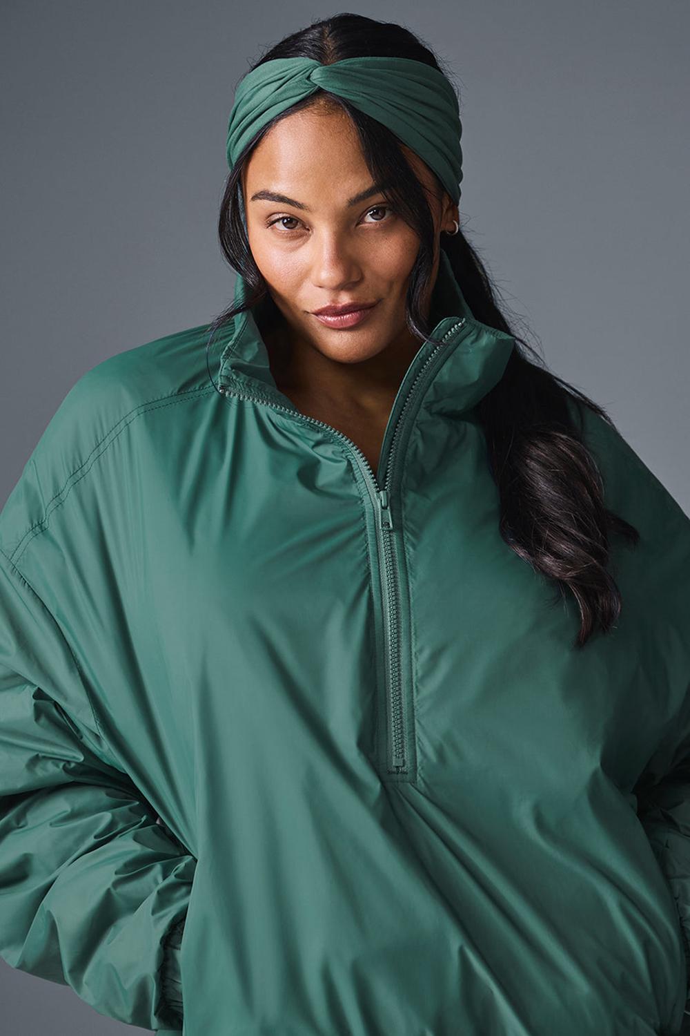 Chaquetas Alo Yoga Latitude Light Weight 1/2 Zip Pullover Mujer Winter Ivy | Colombia  CIQT-94235