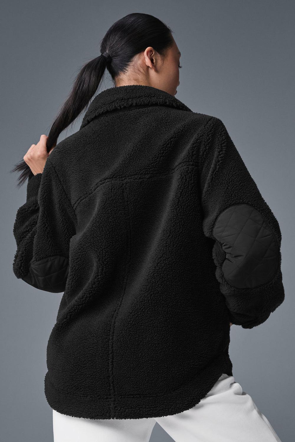 Chaquetas Alo Yoga Sherpa Edge Shacket Mujer Negras | Colombia  SAFU-84605