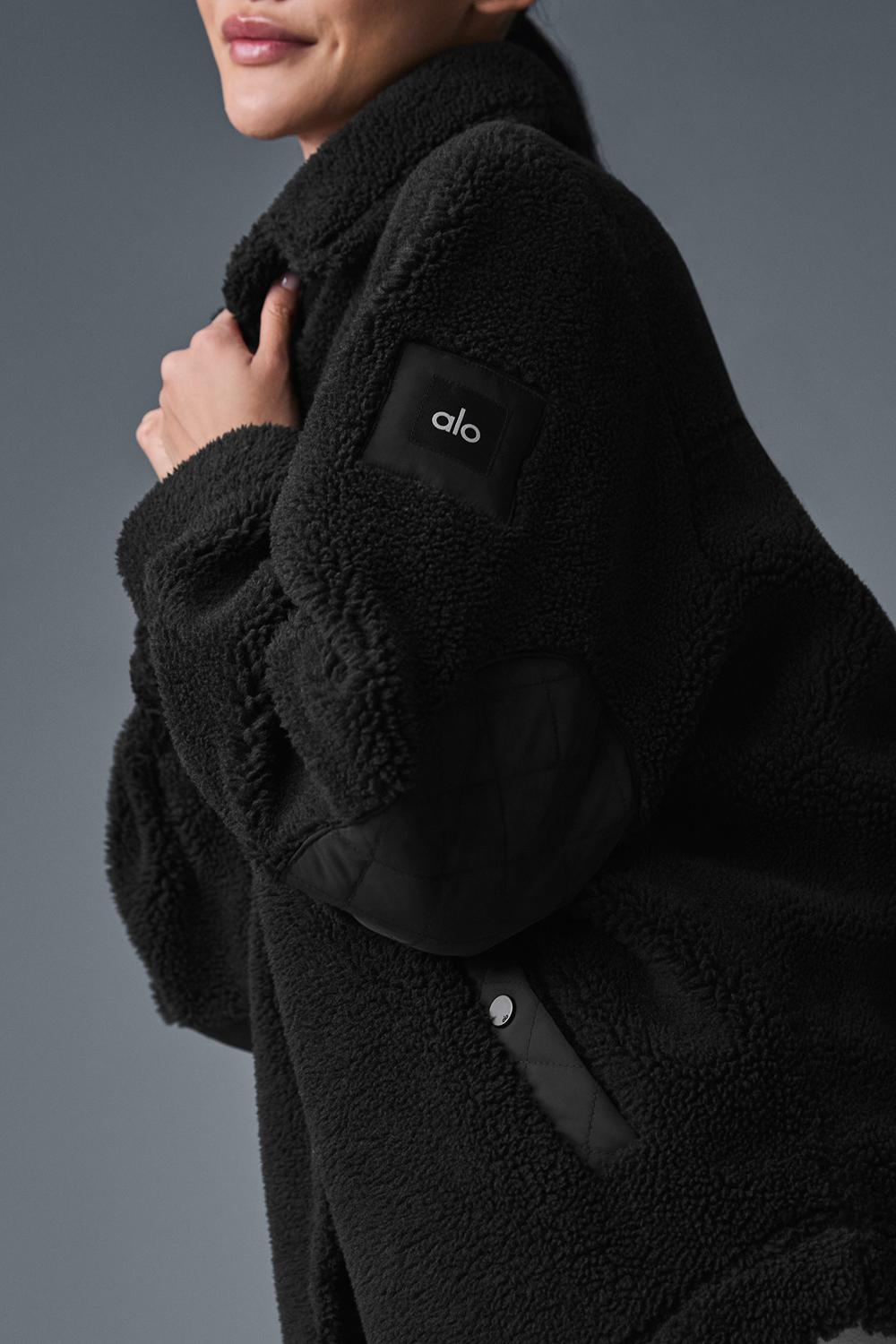Chaquetas Alo Yoga Sherpa Edge Shacket Mujer Negras | Colombia  SAFU-84605