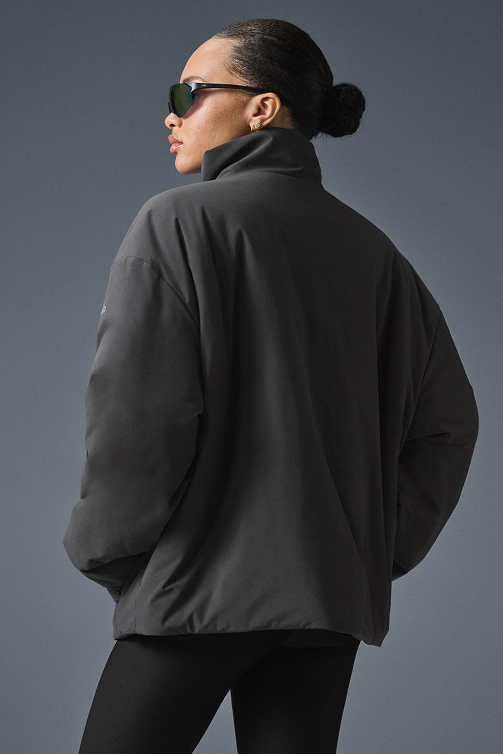 Chaquetas Alo Yoga Stretch Woven Notable Mujer Anthracite | Colombia  CWTA-02841