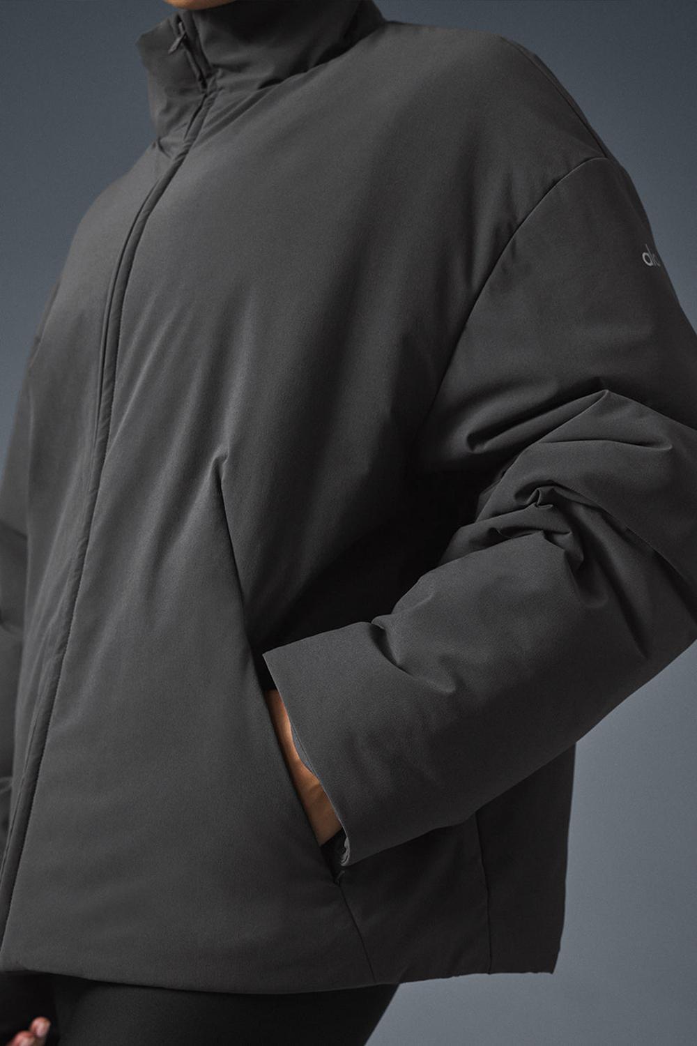 Chaquetas Alo Yoga Stretch Woven Notable Mujer Anthracite | Colombia  CWTA-02841