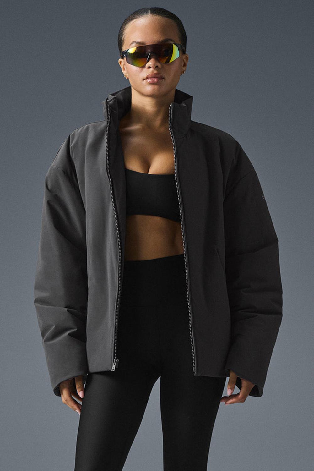 Chaquetas Alo Yoga Stretch Woven Notable Mujer Anthracite | Colombia  CWTA-02841