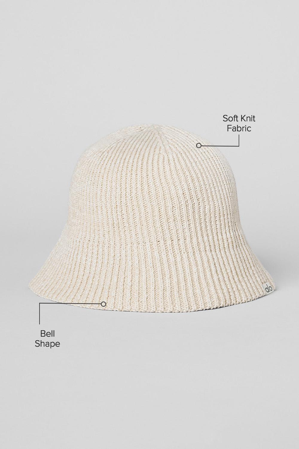 Cloche Alo Yoga Denim Knit Hombre Ivory / Oatmilk | Colombia  CMOF-09836