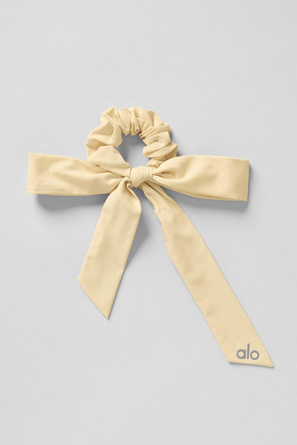 Coletero Alo Yoga Love Knots Tie Mujer Warm Butter | Colombia  LQBI-61589