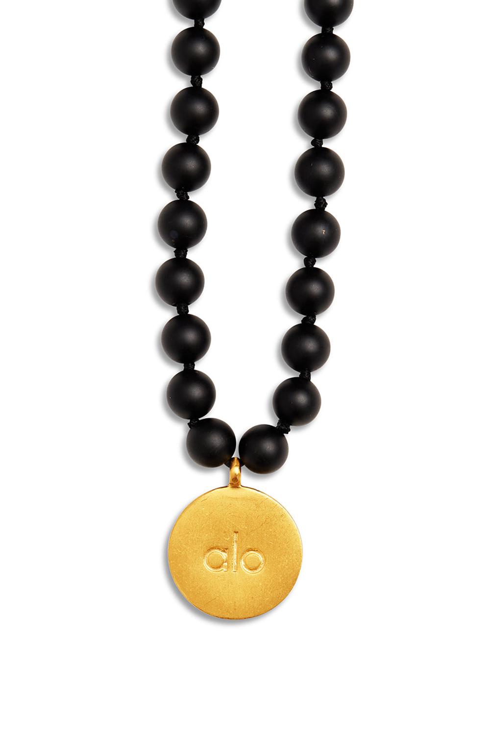 Collares Alo Yoga Black Onyx Mala Hombre Negras | Colombia  AOPW-20375