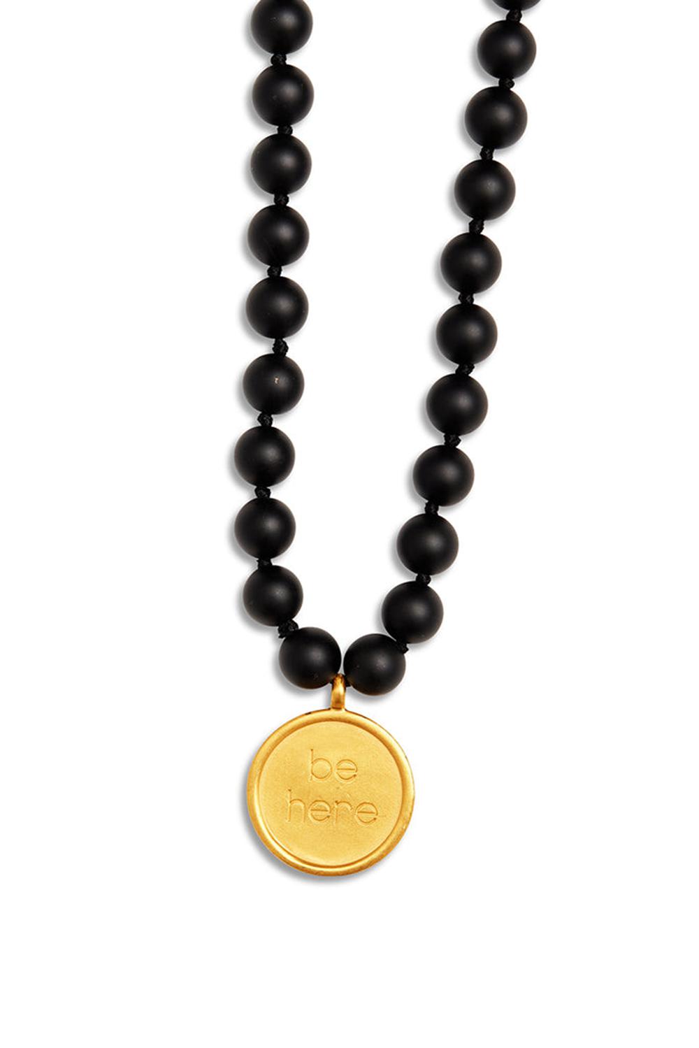 Collares Alo Yoga Black Onyx Mala Hombre Negras | Colombia  AOPW-20375