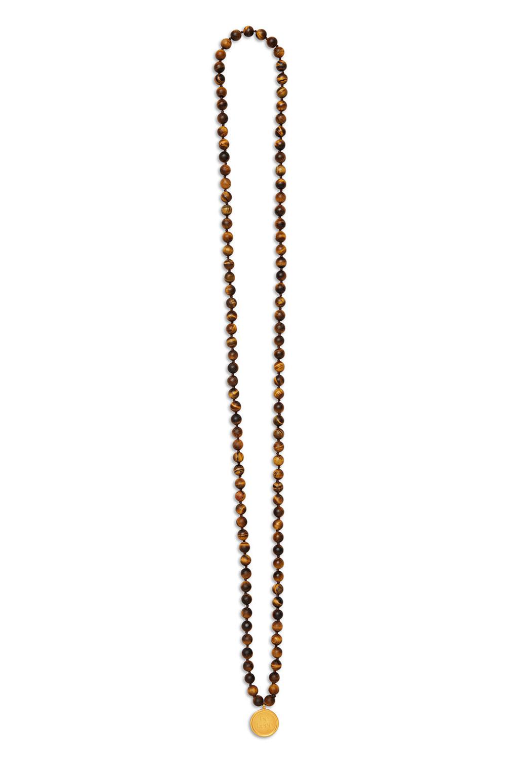Collares Alo Yoga Tiger’s Eye Mala Mujer Marrones | Colombia  SBJQ-81572