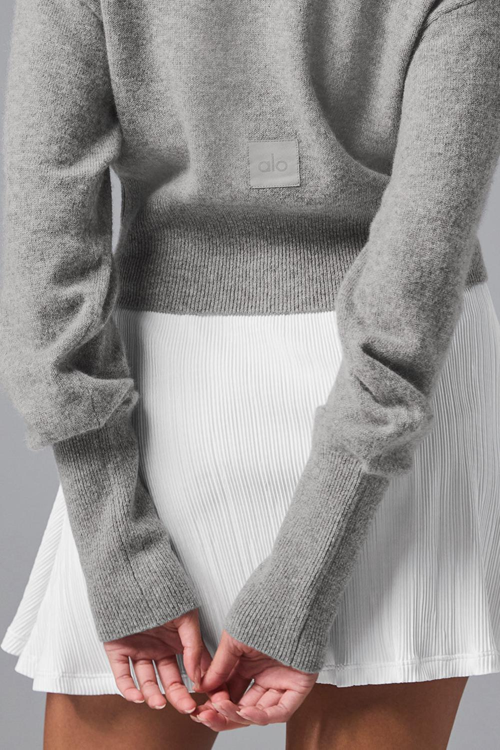 Cárdigan Alo Yoga Cashmere Jet Set Mujer Gris | Colombia  KSQL-12786