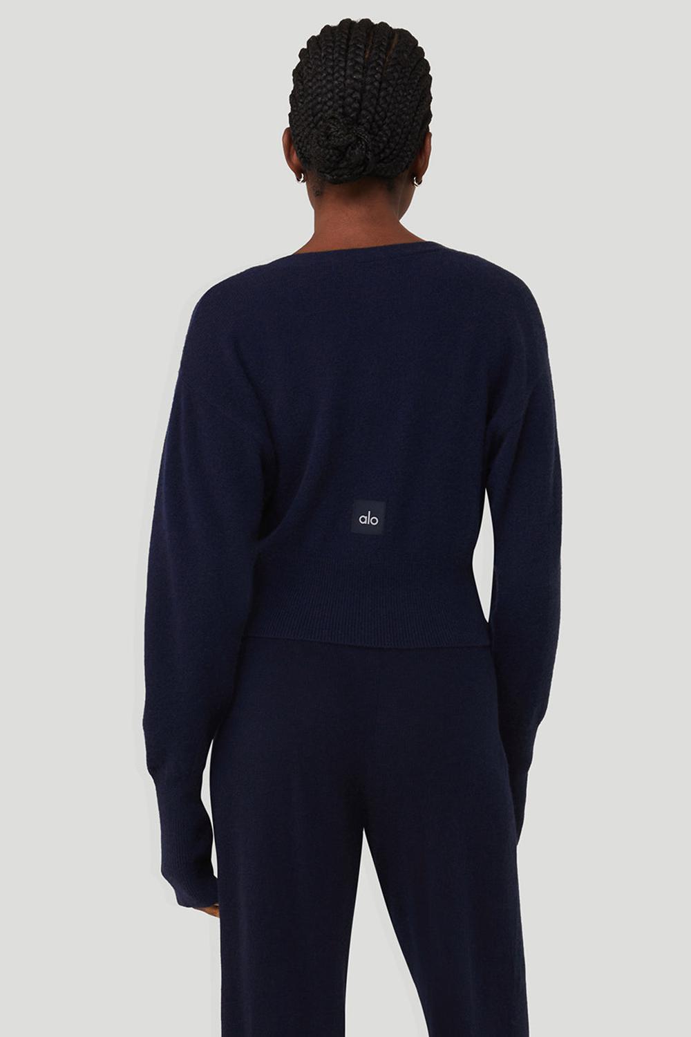 Cárdigan Alo Yoga Cashmere Jet Set Mujer Azul Marino | Colombia  KTWS-02835