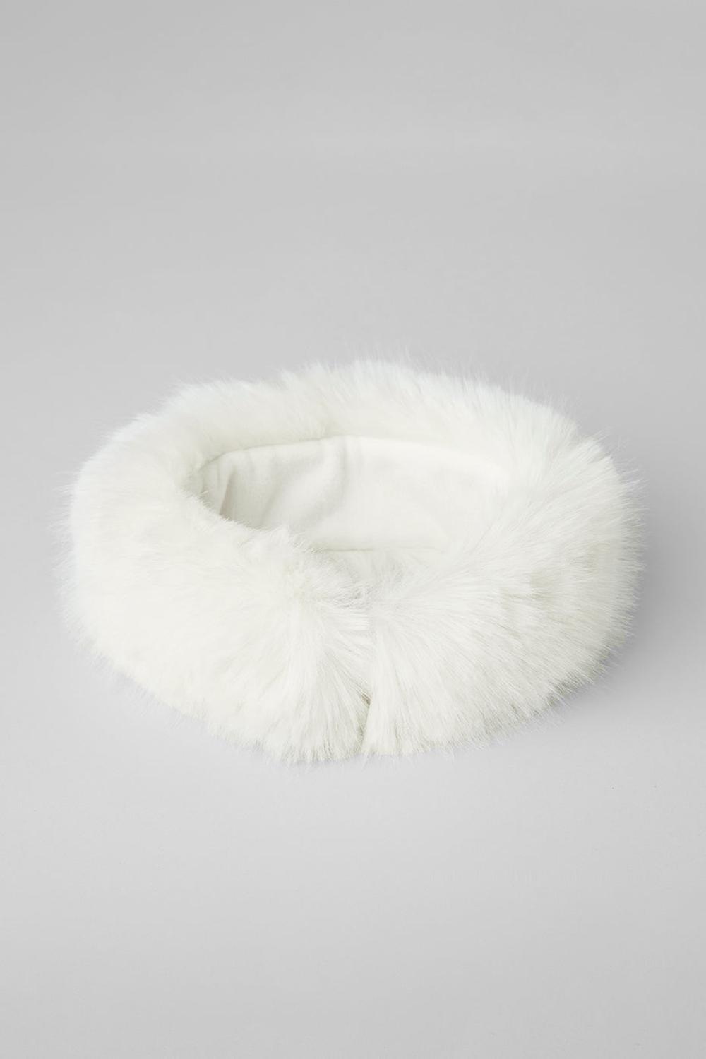 Diadema Alo Yoga Faux Fur Wintersun Mujer Ivory | Colombia  VZSW-95103