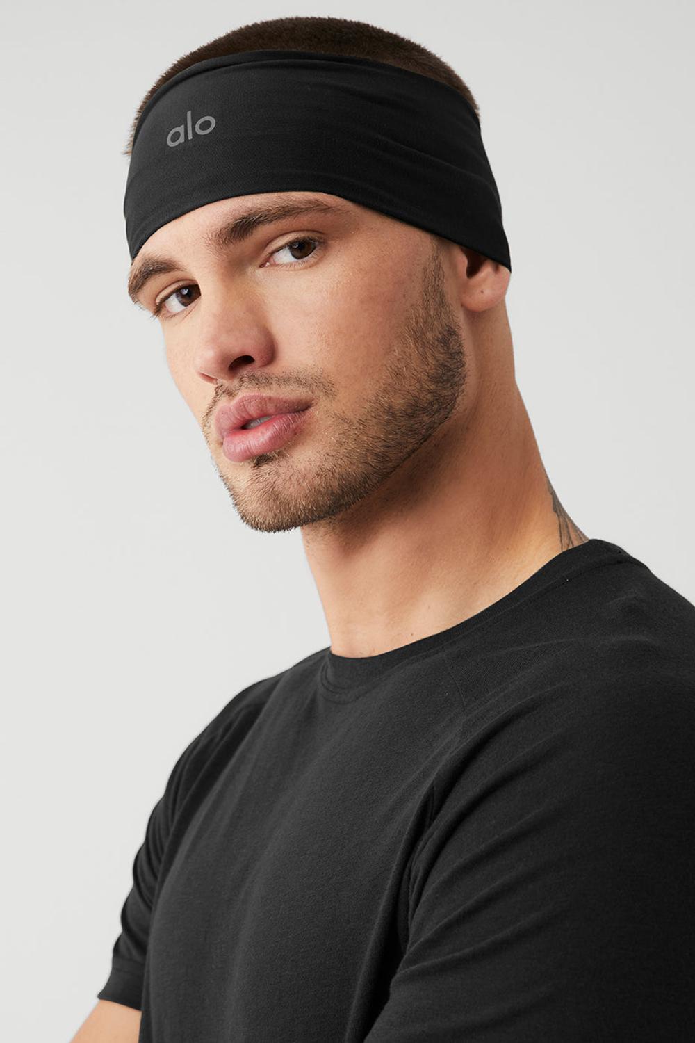 Diadema Alo Yoga Performance Conquer Hombre Negras | Colombia  XVEU-15274