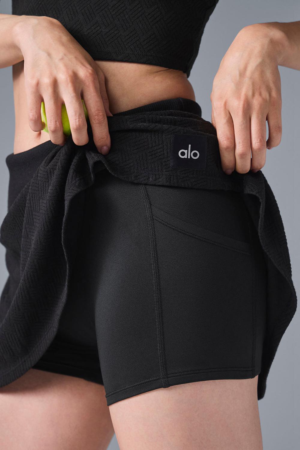 Falda Alo Yoga Doubles Only Mujer Negras | Colombia  GZDJ-06823