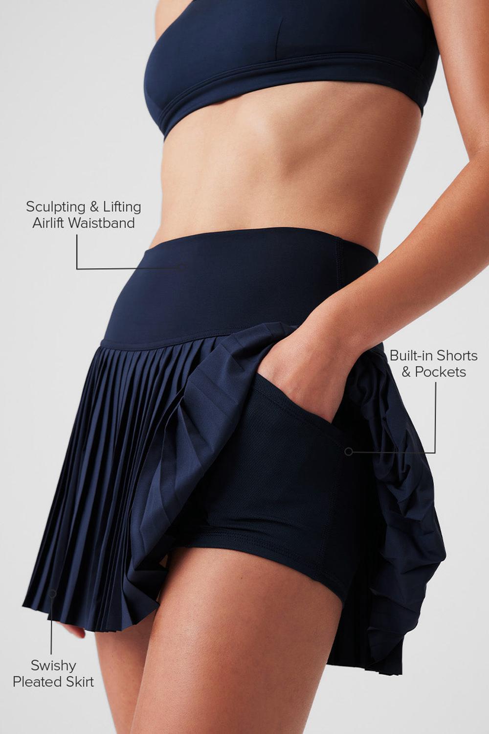 Falda Alo Yoga Grand Slam Tennis Mujer Azul Marino | Colombia  XDPO-14793
