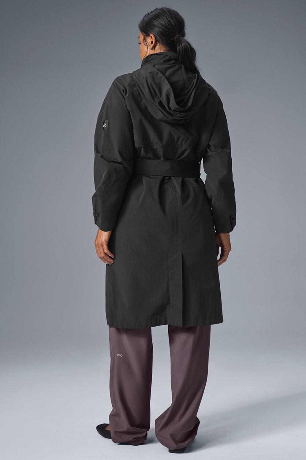 Gabardina Alo Yoga Crinkle On The Move Mujer Negras | Colombia  KNZH-95170