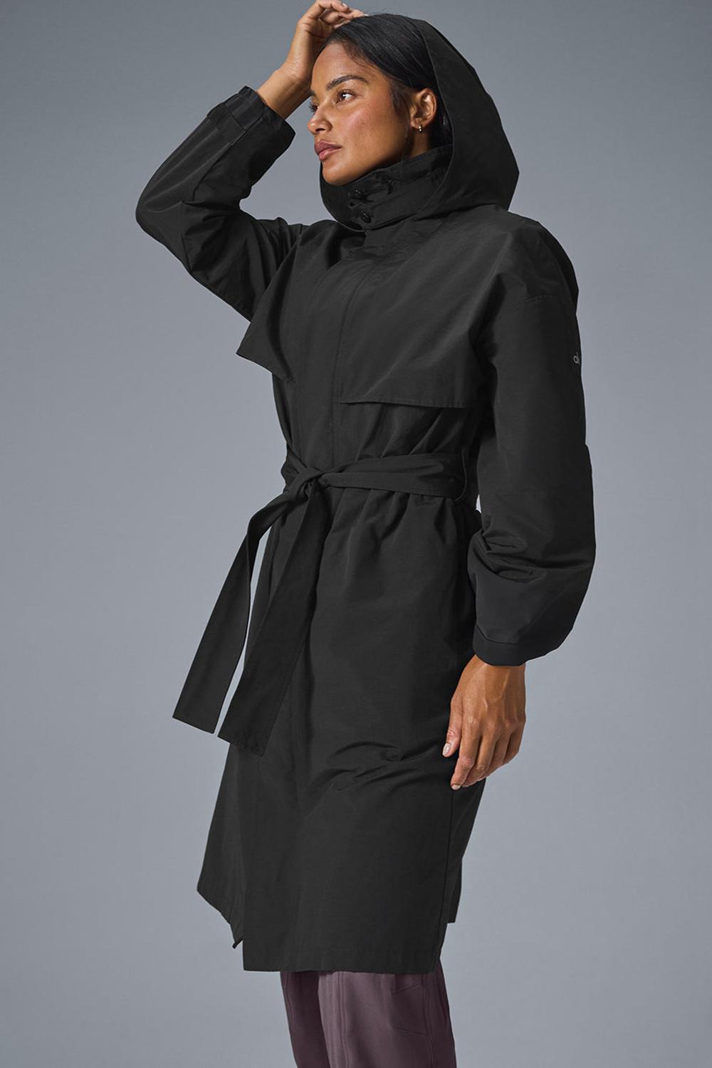 Gabardina Alo Yoga Crinkle On The Move Mujer Negras | Colombia  KNZH-95170