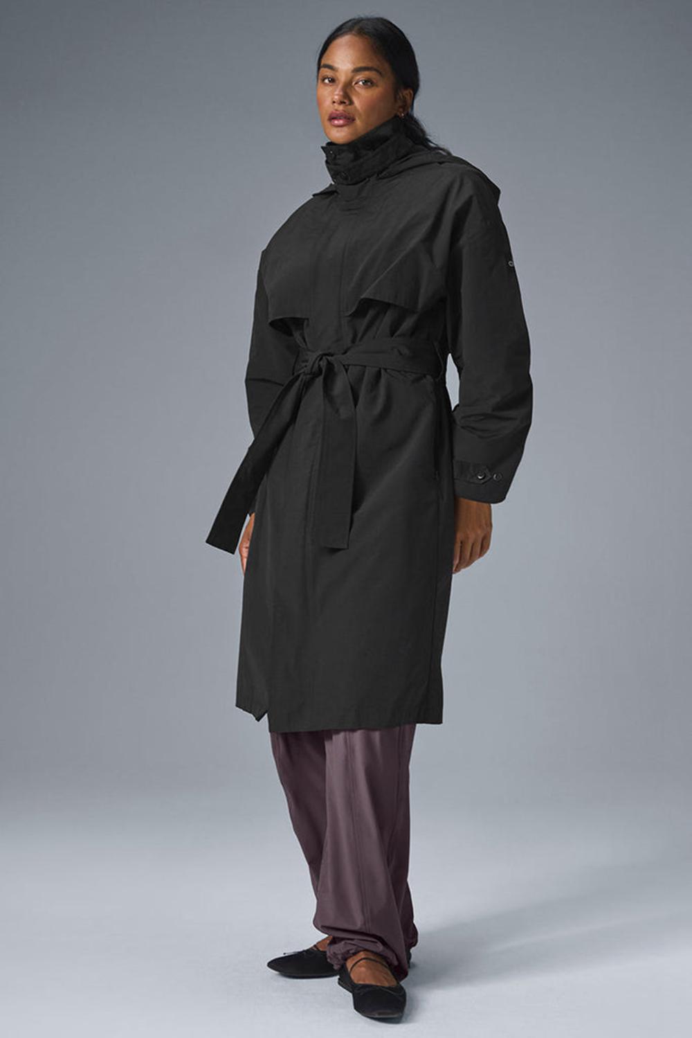 Gabardina Alo Yoga Crinkle On The Move Mujer Negras | Colombia  KNZH-95170