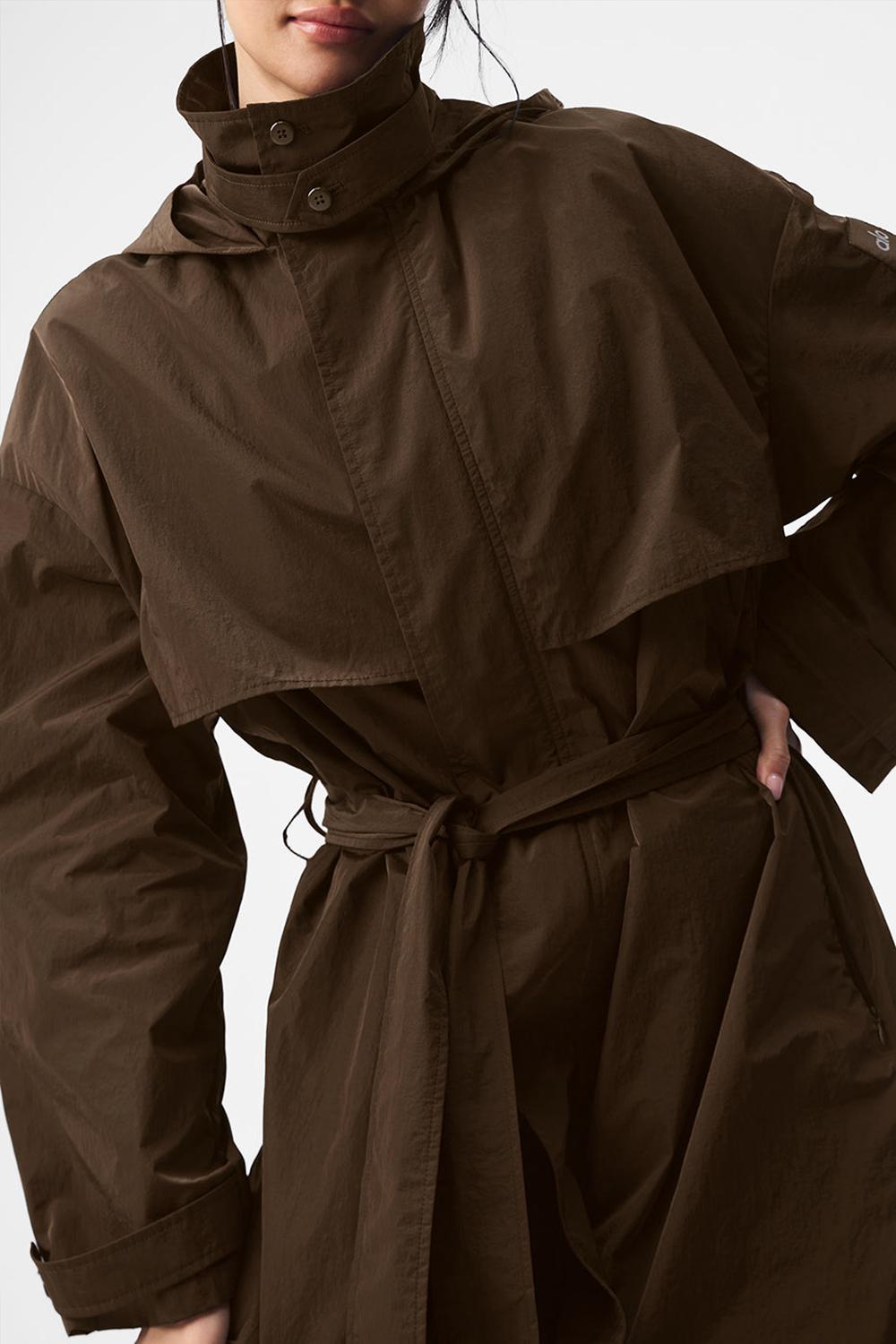 Gabardina Alo Yoga Crinkle On The Move Mujer Espresso | Colombia  IBGZ-19762