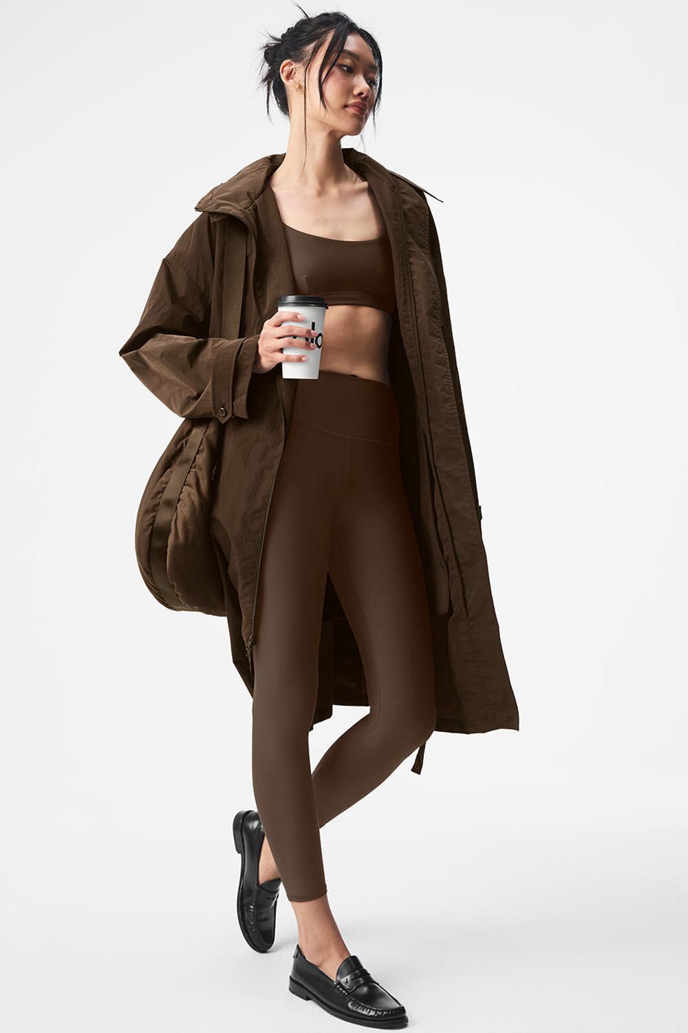 Gabardina Alo Yoga Crinkle On The Move Mujer Espresso | Colombia  IBGZ-19762
