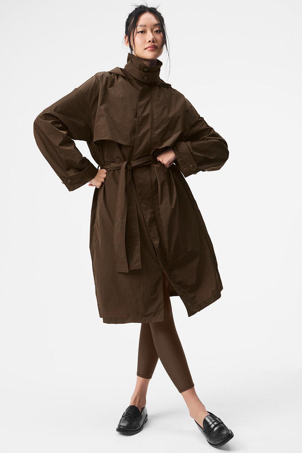 Gabardina Alo Yoga Crinkle On The Move Mujer Espresso | Colombia  IBGZ-19762
