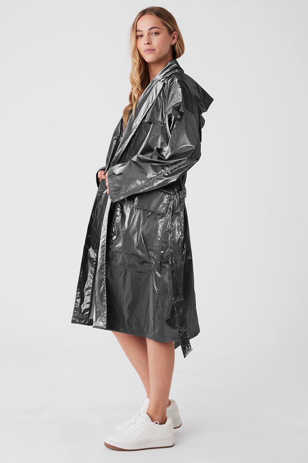 Gabardina Alo Yoga Metallic Break Line Mujer Plateadas | Colombia  UWQF-01576