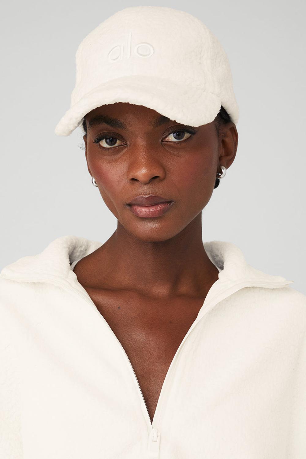 Gorras Alo Yoga Micro Sherpa Off-Duty Mujer Ivory | Colombia  RWGP-70419