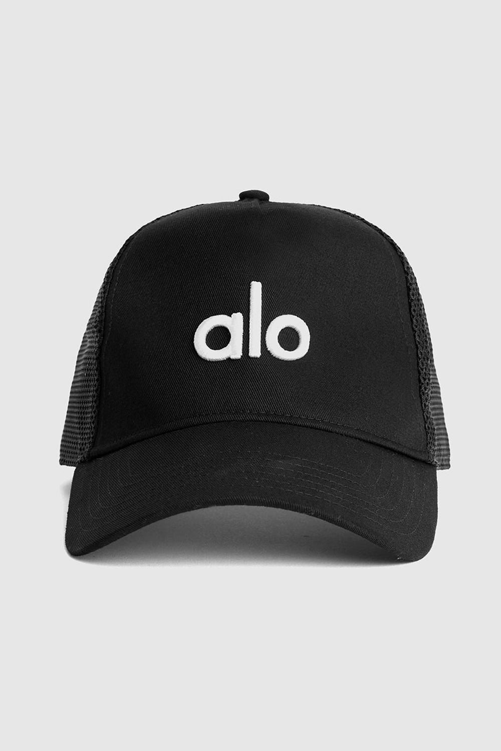 Gorras De Camionero Alo Yoga District Mujer Negras Blancas | Colombia  KIRD-53619