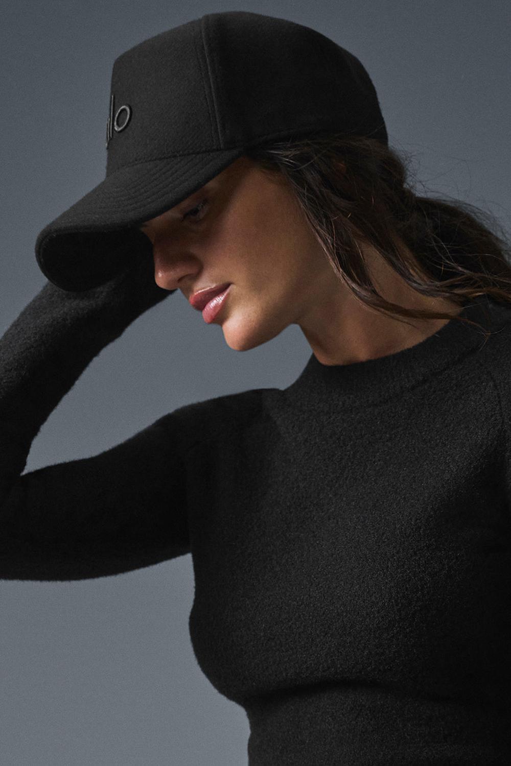 Gorras De Camionero Alo Yoga Wool District Mujer Negras | Colombia  LXET-76452