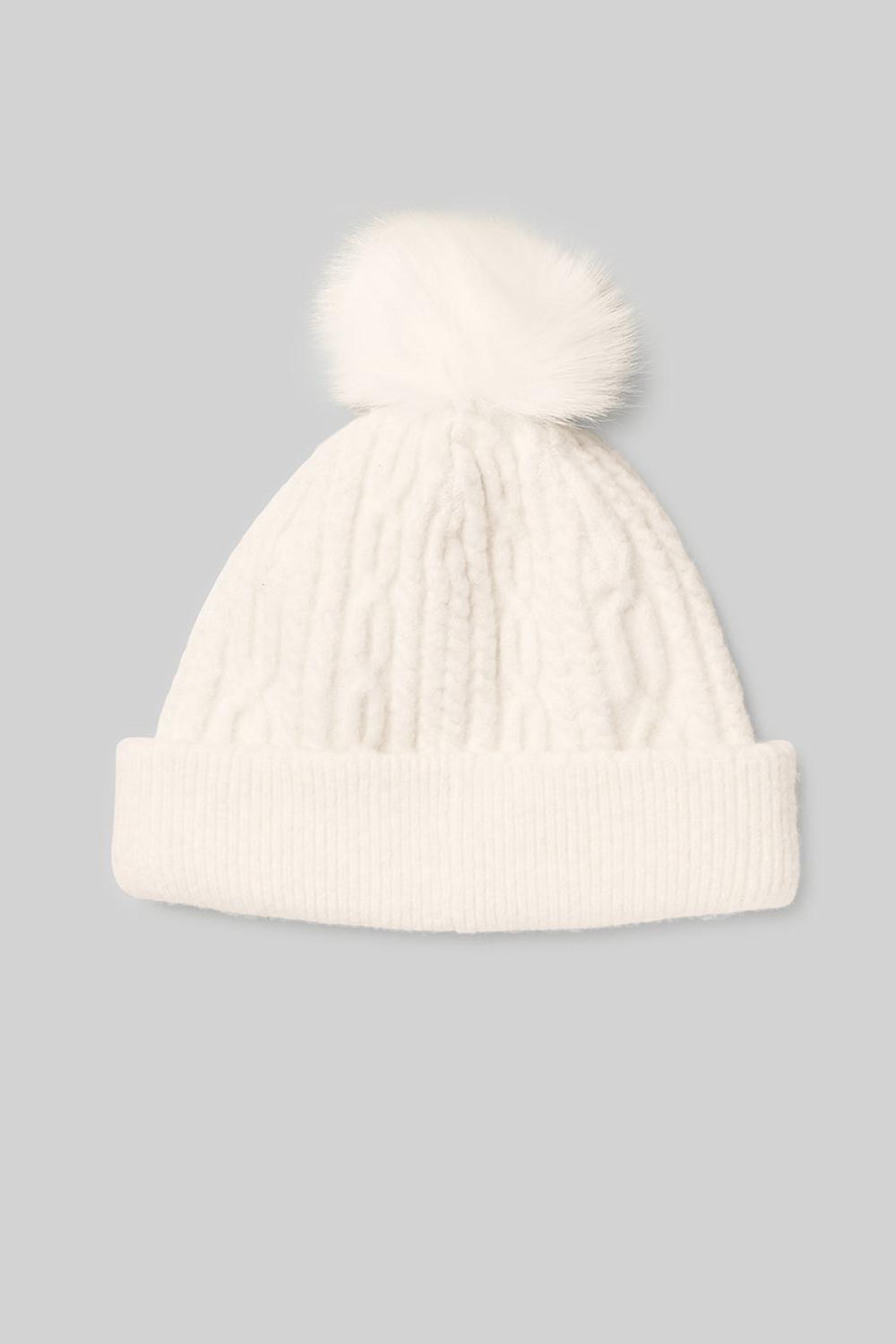 Gorro Alo Yoga Cable Knit Mujer Ivory | Colombia  JIYP-23618