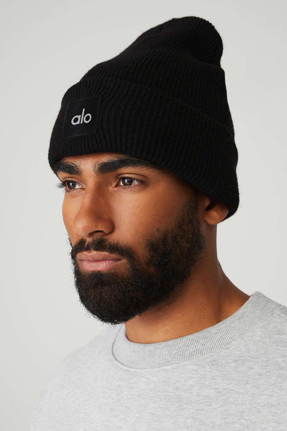 Gorro Alo Yoga Everyday Hombre Negras | Colombia  RLGB-63081