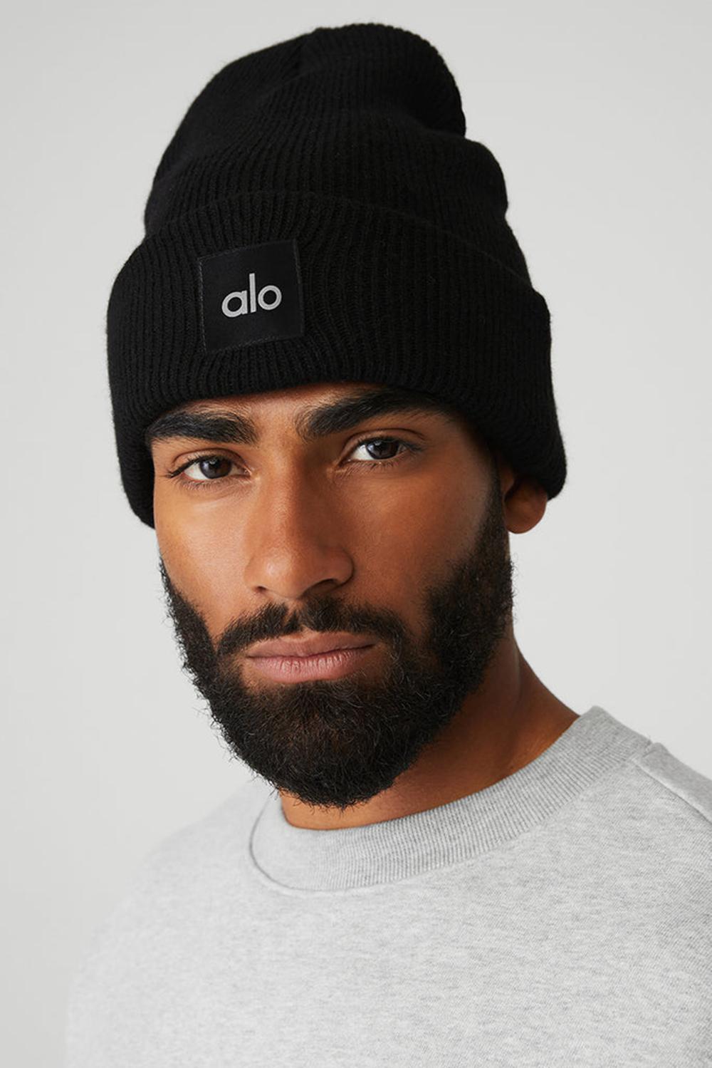 Gorro Alo Yoga Everyday Hombre Negras | Colombia  RLGB-63081