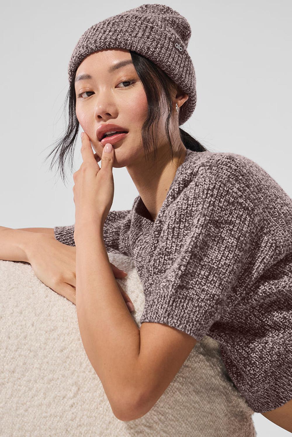 Gorro Alo Yoga Marl Mujer Mushroom Marl | Colombia  LCUF-28751