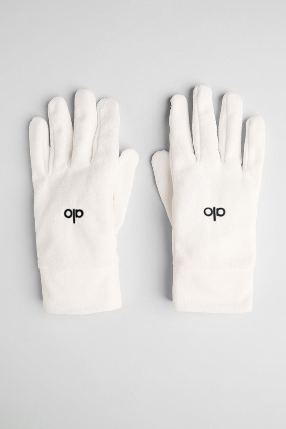 Guantes Alo Yoga Performance Fleece Hombre Ivory | Colombia  EMSP-65827