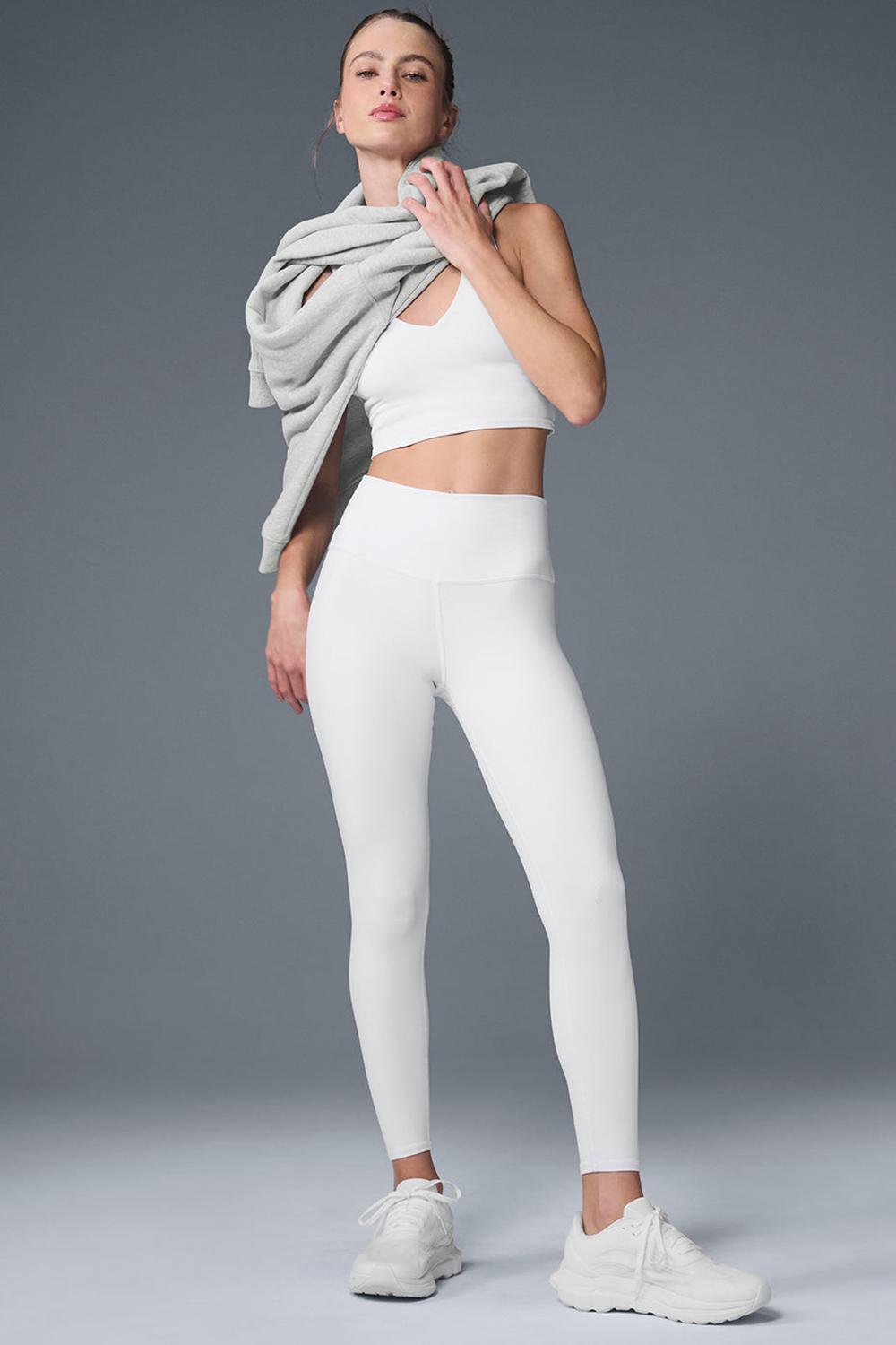 Leggins Alo Yoga 7/8 High-Waist Airbrush Mujer Blancas | Colombia  APYB-10235