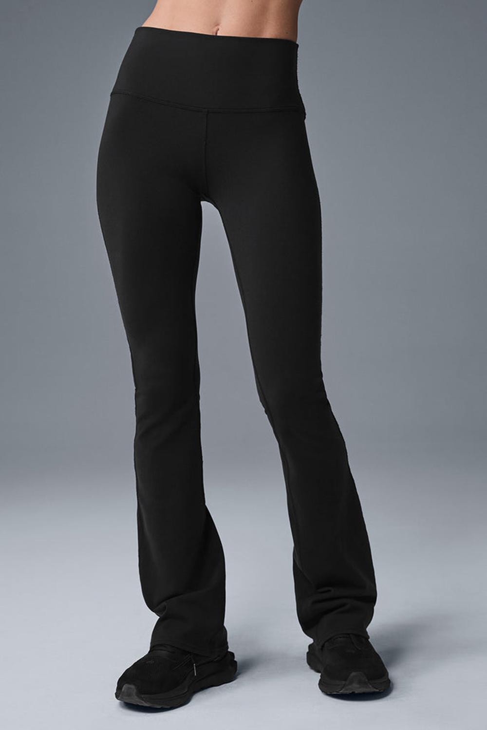 Leggins Alo Yoga Airbrush High-Waist 7/8 Bootcut Mujer Negras | Colombia  IMLA-70453