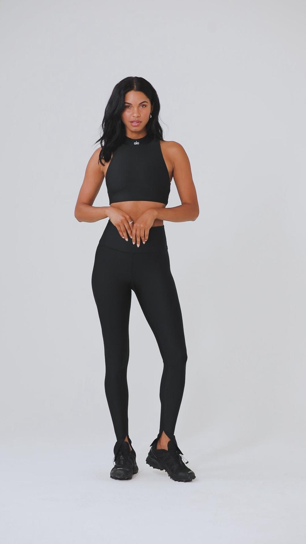 Leggins Alo Yoga Airlift High-Waist Elongated Mujer Anthracite | Colombia  IYDA-87160