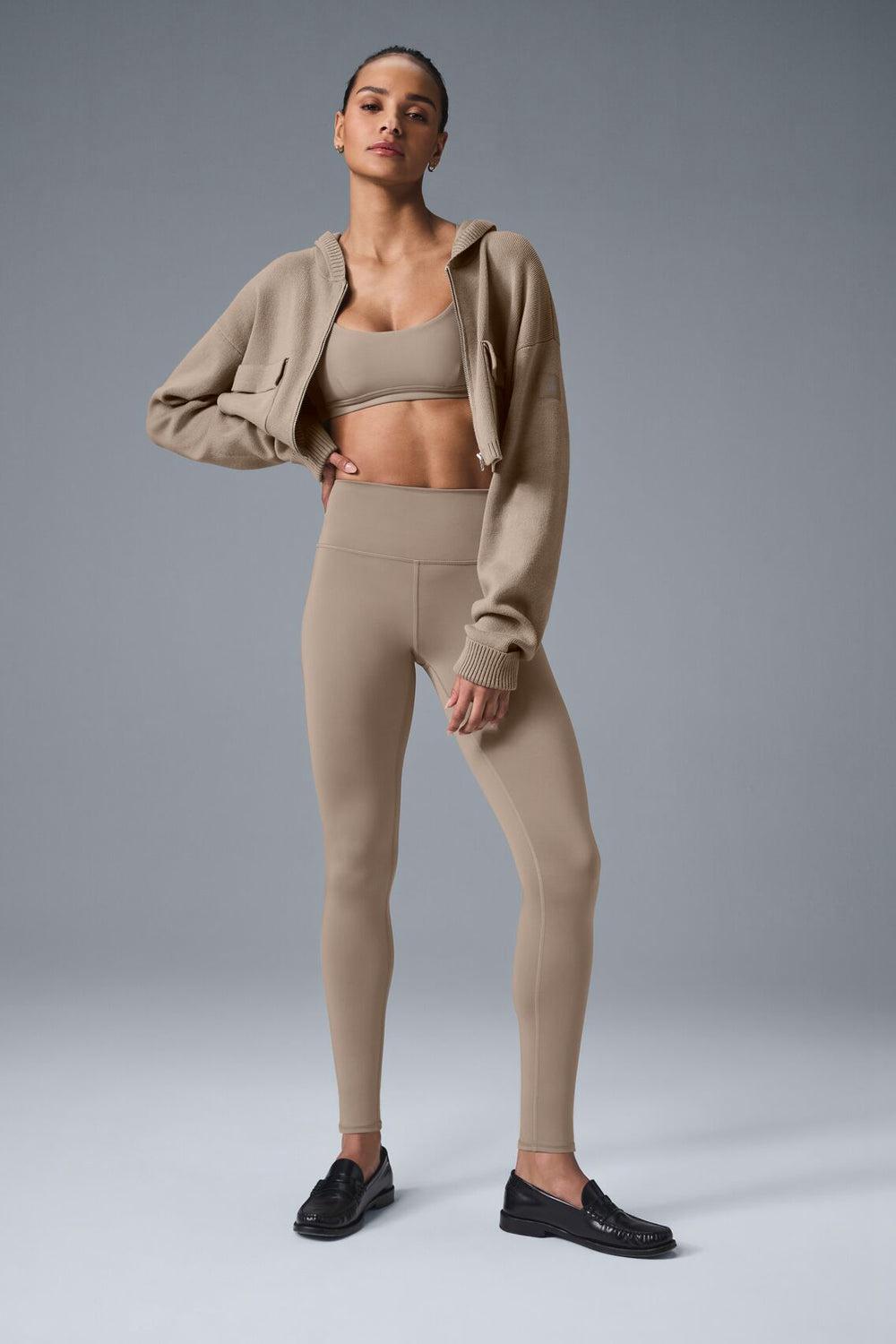 Leggins Alo Yoga High-Waist Airlift Mujer Gravel | Colombia  YXNW-31694