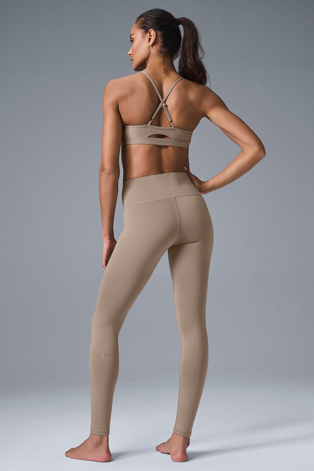 Leggins Alo Yoga High-Waist Airlift Mujer Gravel | Colombia  YXNW-31694