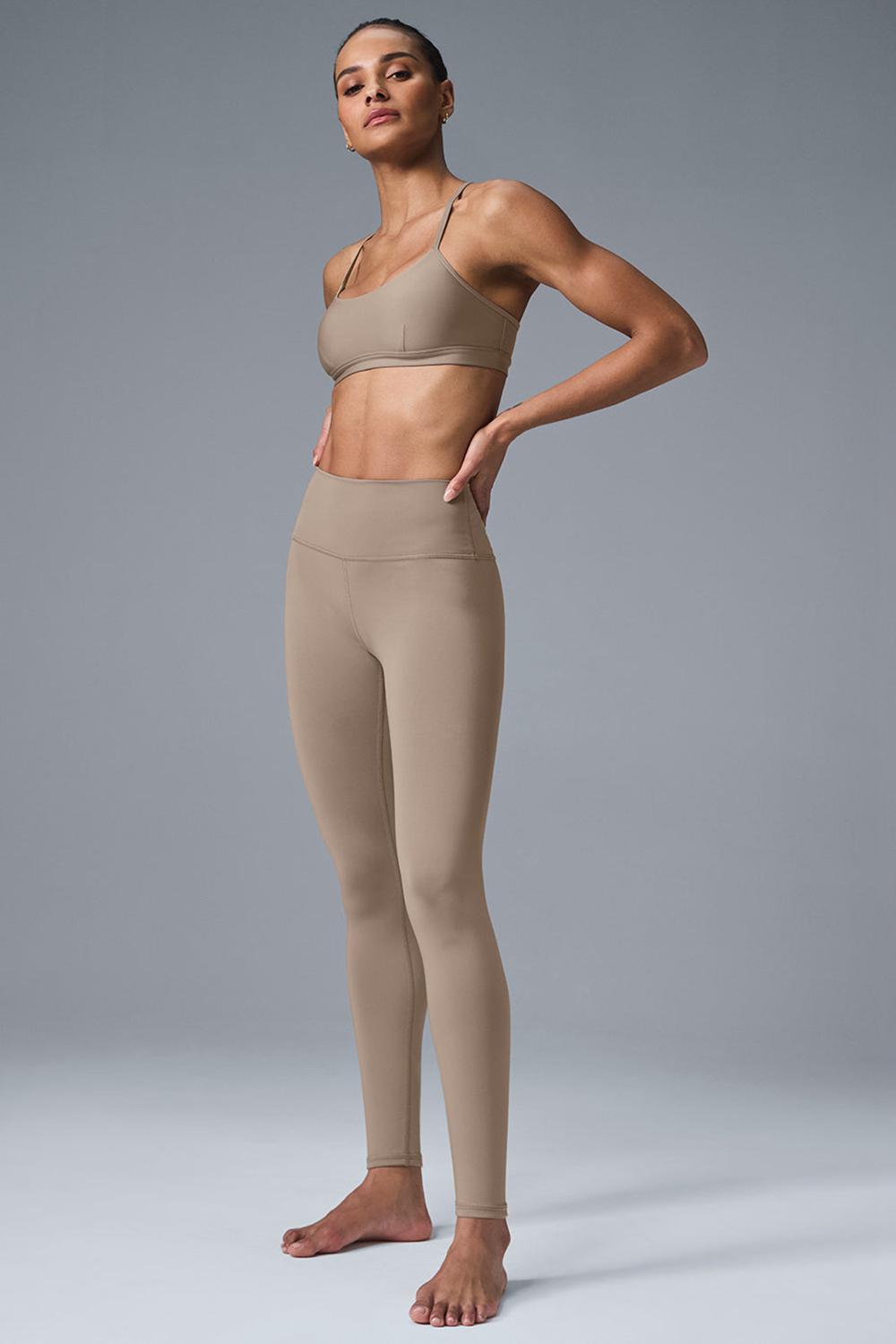 Leggins Alo Yoga High-Waist Airlift Mujer Gravel | Colombia  YXNW-31694