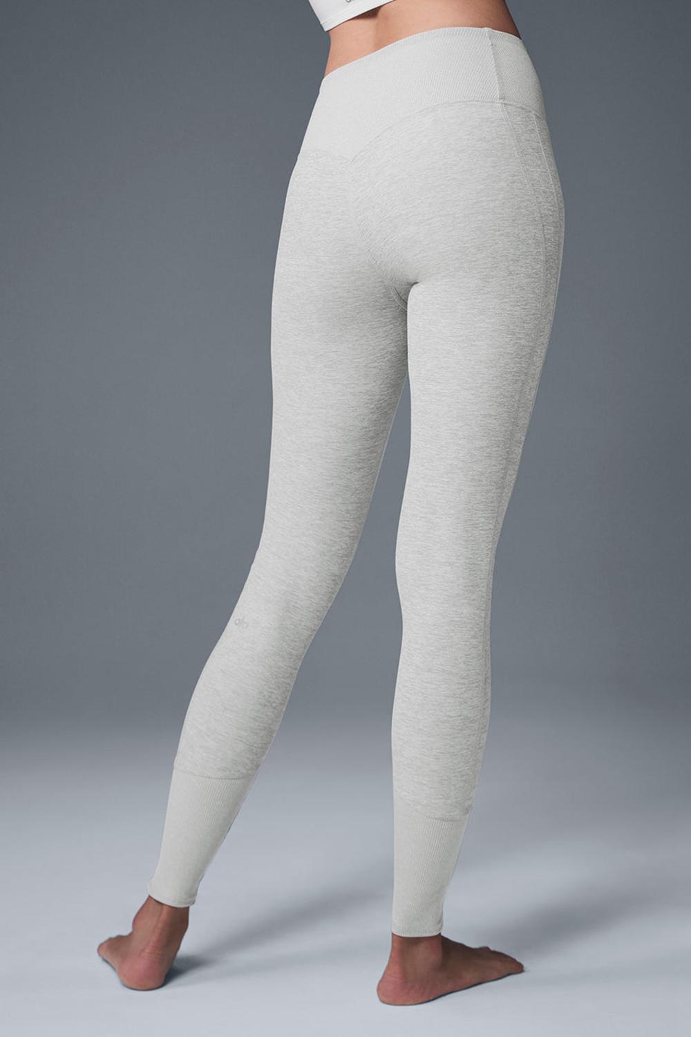 Leggins Alo Yoga High-Waist Alosoft Lounge Mujer Gris | Colombia  VZSO-37486