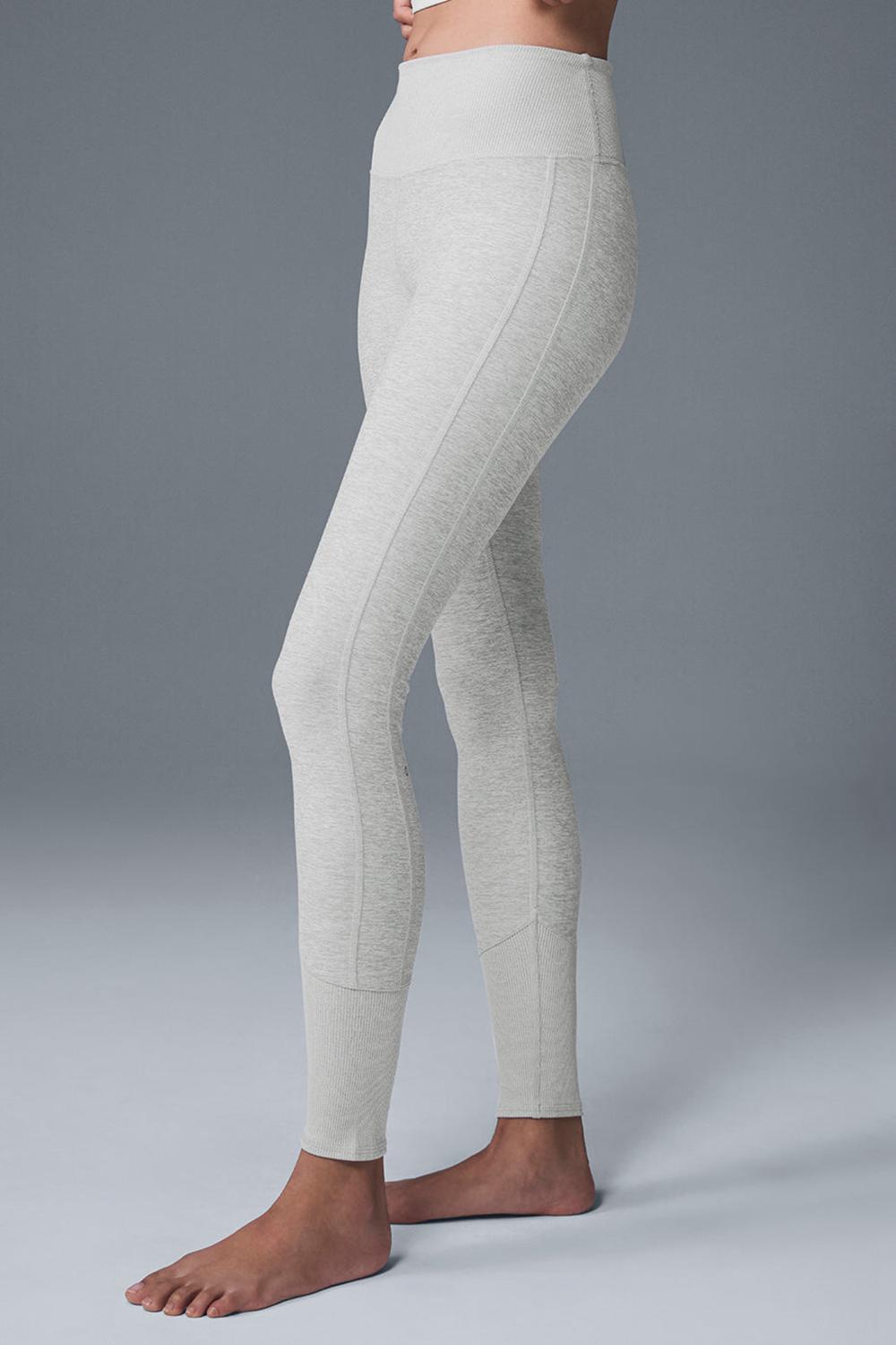 Leggins Alo Yoga High-Waist Alosoft Lounge Mujer Gris | Colombia  VZSO-37486