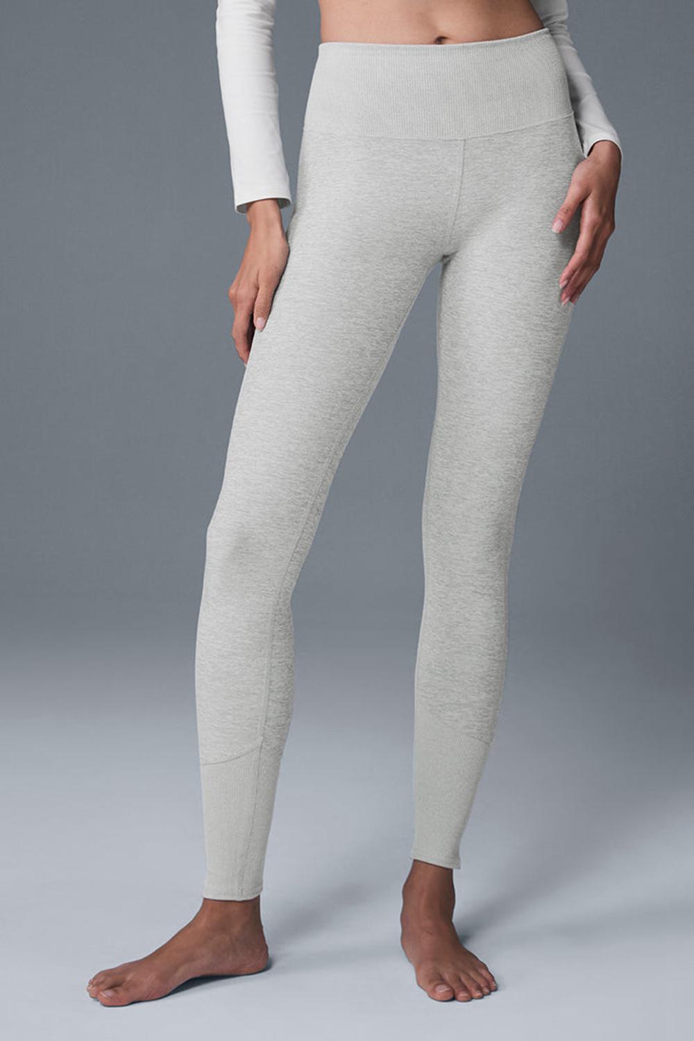 Leggins Alo Yoga High-Waist Alosoft Lounge Mujer Gris | Colombia  VZSO-37486