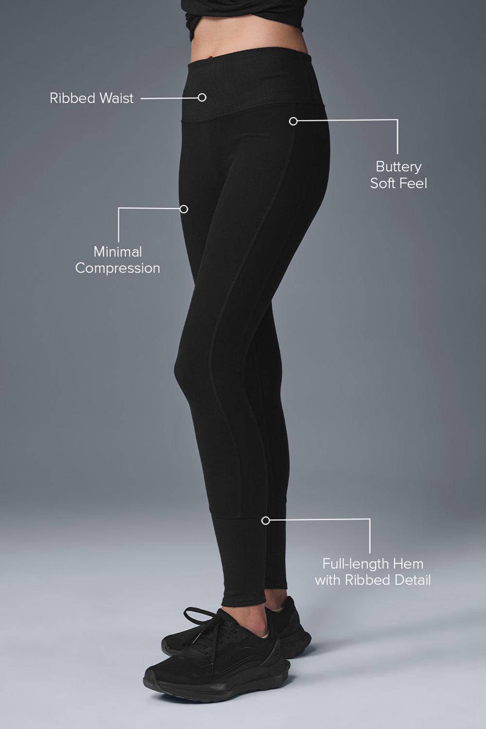Leggins Alo Yoga High-Waist Alosoft Lounge Mujer Negras | Colombia  VOQI-68231