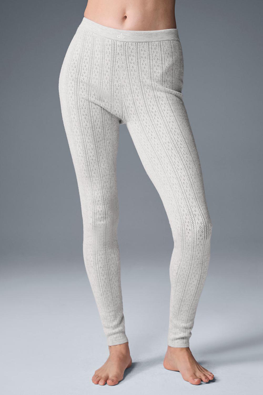 Leggins Alo Yoga Pointelle Sweater High-Waist Be Mine Mujer Gris Claro | Colombia  LMTP-47051