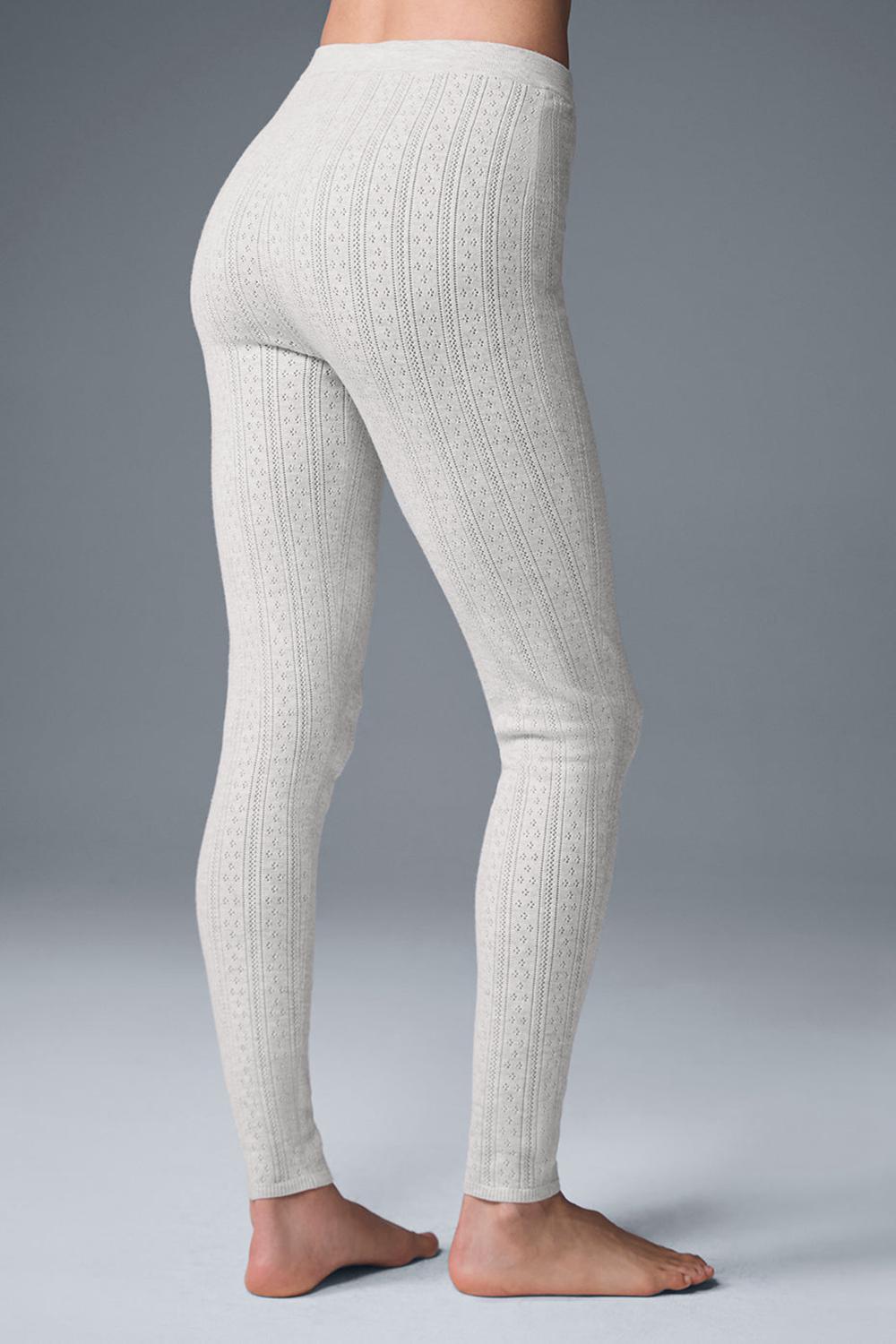 Leggins Alo Yoga Pointelle Sweater High-Waist Be Mine Mujer Gris Claro | Colombia  LMTP-47051