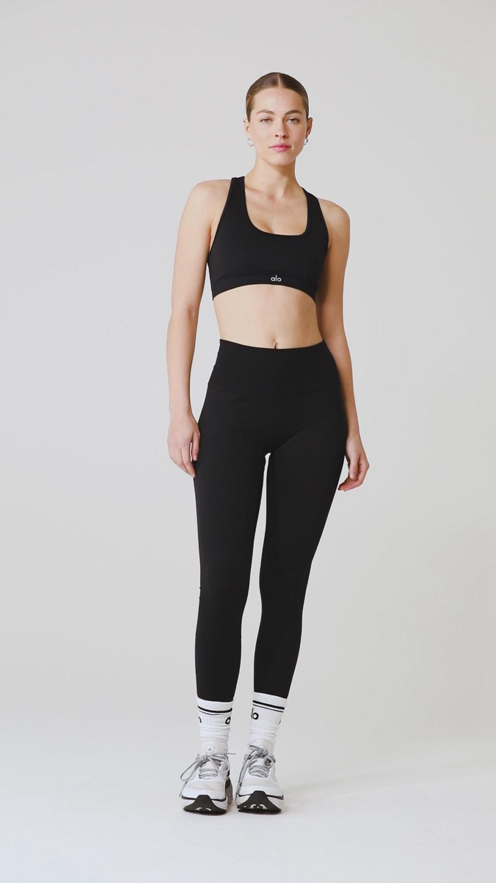 Leggins Alo Yoga Seamless High-Waist Ribbed Mujer Verde | Colombia  GXCL-59207
