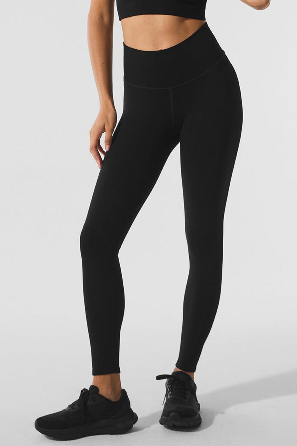 Leggins Alo Yoga Seamless Winter Warm Plush High-Waist 7/8 Mujer Negras | Colombia  UZXA-91685